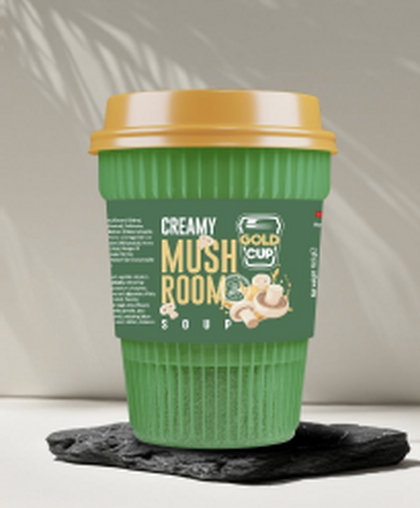 Gold Cup Creamy Mushroom soup cup
